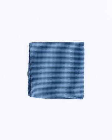 Lenço de Bolso 100% Seda em Azul Escuro